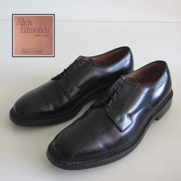 ALLEN EDMONDS Hillcrest black oxfords 10 1/2 D shoes - Picture 1 of 7